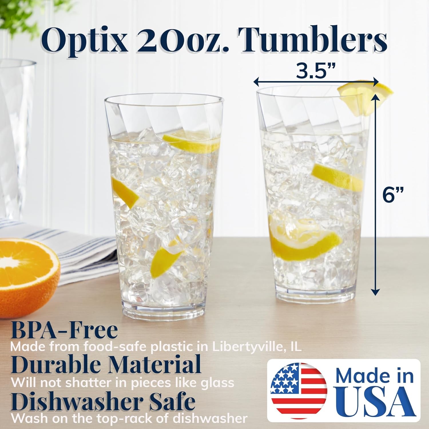 optix-plastic-reusable-drinking-glasses-set-of-8-20oz-water-cups-in-clear-bpa-free-tumblers-made-in-usa-top-rack-dishwasher-safe
