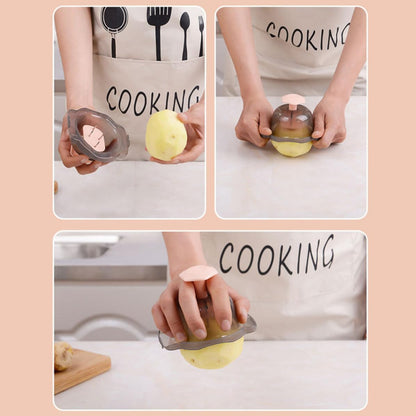 Multifunctional Portable Kitchen Grater Vegetable Slicer with Stainless Steel Blade and Abs Handle, for Efficient Grating and Peeling Random Color in Home5