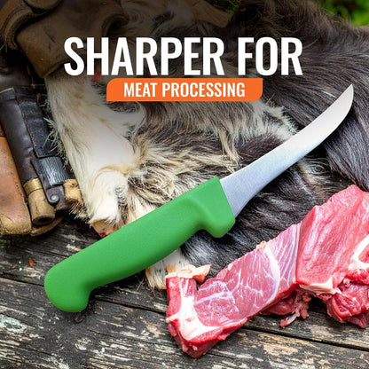 5" Boning Knife for Meat Processing: High-Carbon Stainless Steel Filet Knife, Curved, Semi-Stiff Blade for Deer, Brisket Trimming & Butchery4