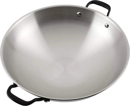 Kitchenaid 5-Ply Clad Stainless Steel Induction Wok Pan, 15-Inch, Polished Stainless Steel7