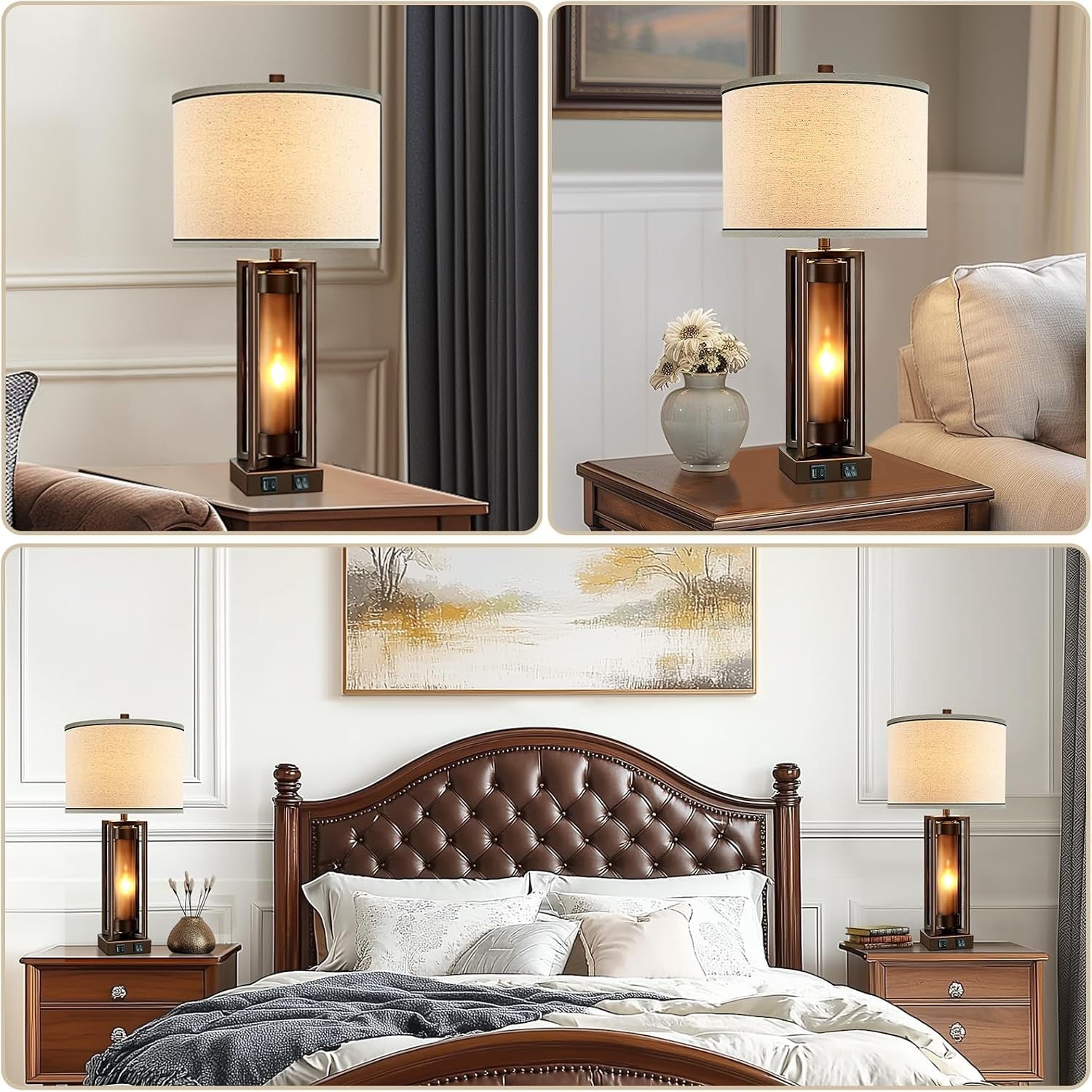 farmhouse-table-lamps-for-living-room-set-of-2-with-usb-c-a-ports