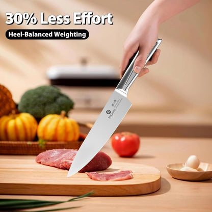 10 PCS Stainless Steel Drawer Knife Set with Wooden Organizer | Japanese High-Carbon Stainless Steel Blades, Patented Non-Slip Handle, Space-Saving Drawer Design, Dishwasher Safe3