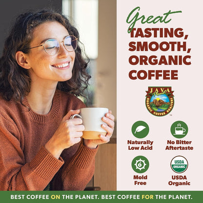 Low Acid Organic Coffee, Colombian, Medium Dark Roast, 16 Oz2