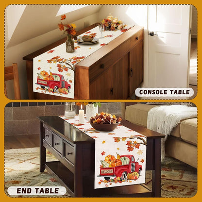 Fall Table Runner 90, Fall Runner for Table, Dining, Kitchen6