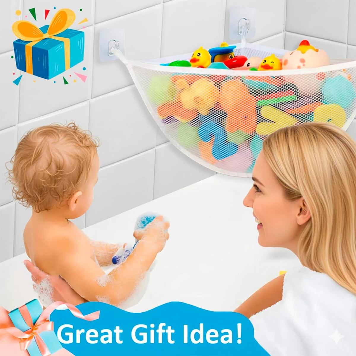 bath-toy-storage-organizer-for-bathtub-large-mesh-bath-toy-holder-bath-toy-net-corner-bathtub-toy-storage-with-3-strong-suction-cups-3-adhesive-hooks-quick-dry-toy-holder-for-tub-shower