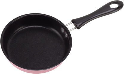 3 Inch Smamini Frying Pan Stainless Steel Nonstick Egg Pan 12Cm Induction Safe with Long Handle for Quick Breakfast Cooking (Pink)6