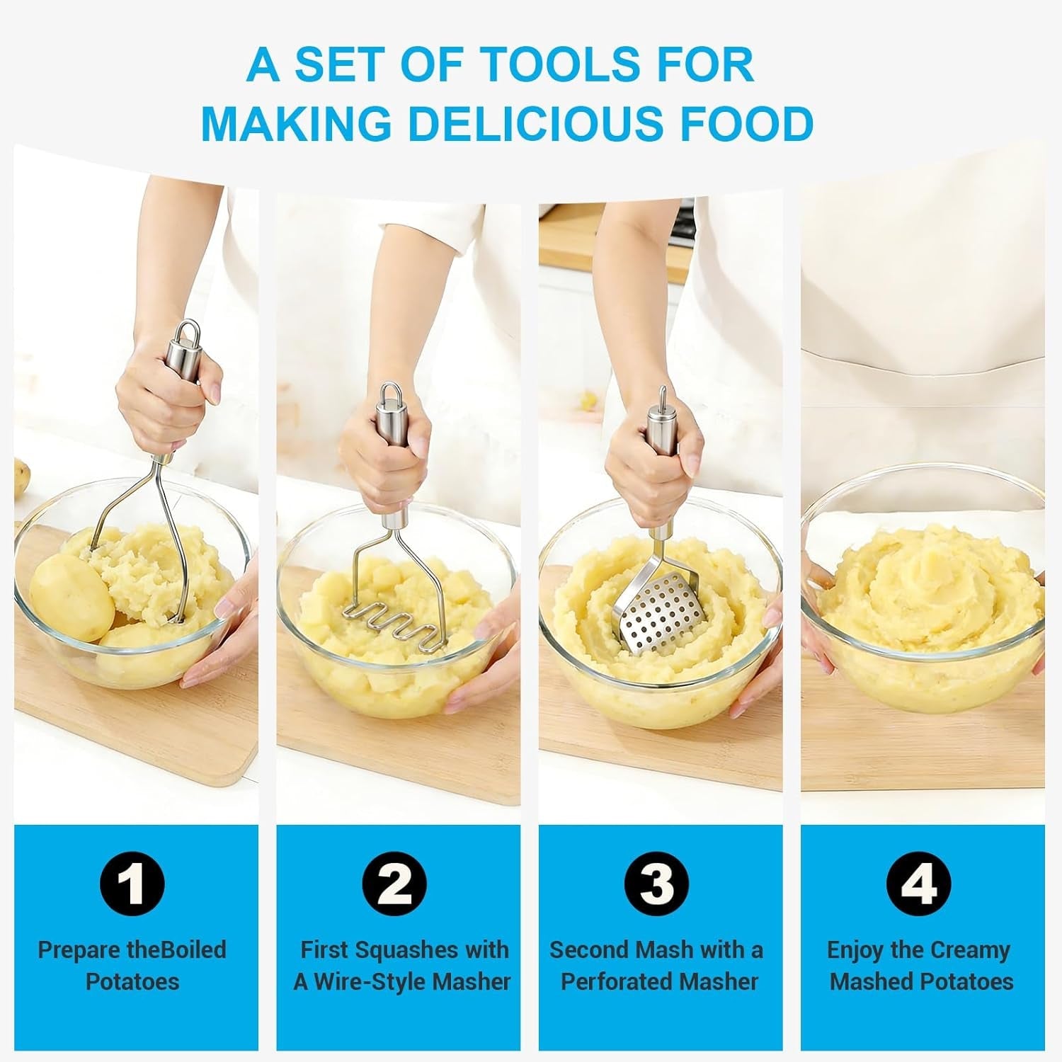 2pcs-potato-masher-set-stainless-steel-smasher-kitchen-tools-works-for-mashed-potatoes-guacamole-beans-vegetables-fruit-meat-butter-and-puree-ergonomic-handle-design