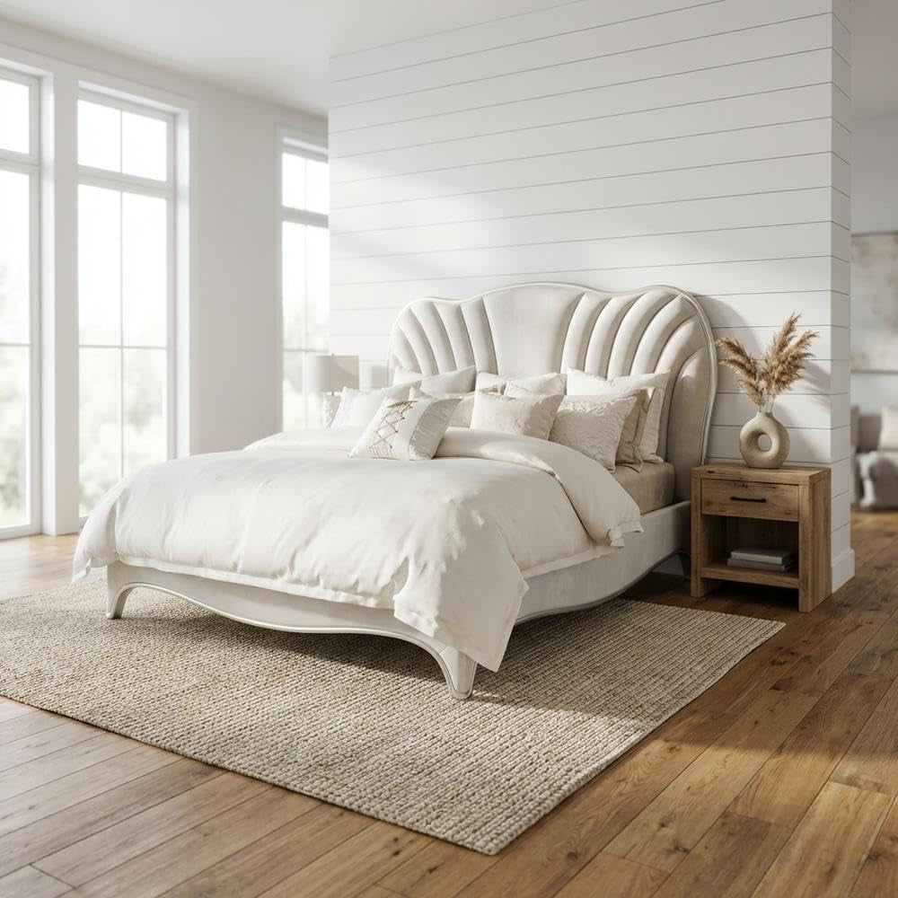 london-place-beige-queen-velvet-panel-bed-with-solid-and-manufactured-wood-frame-plush-100-polyester-upholstery-poplar-wood-construction-comfortable-and-durable
