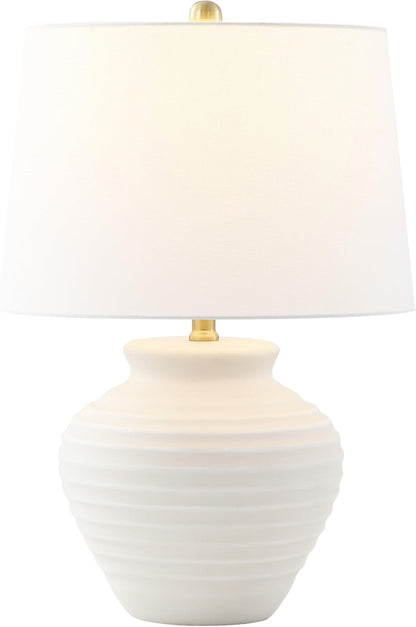 SAFAVIEH Lighting Ledger 22.5" Table Lamp, Bone TBL4352B1