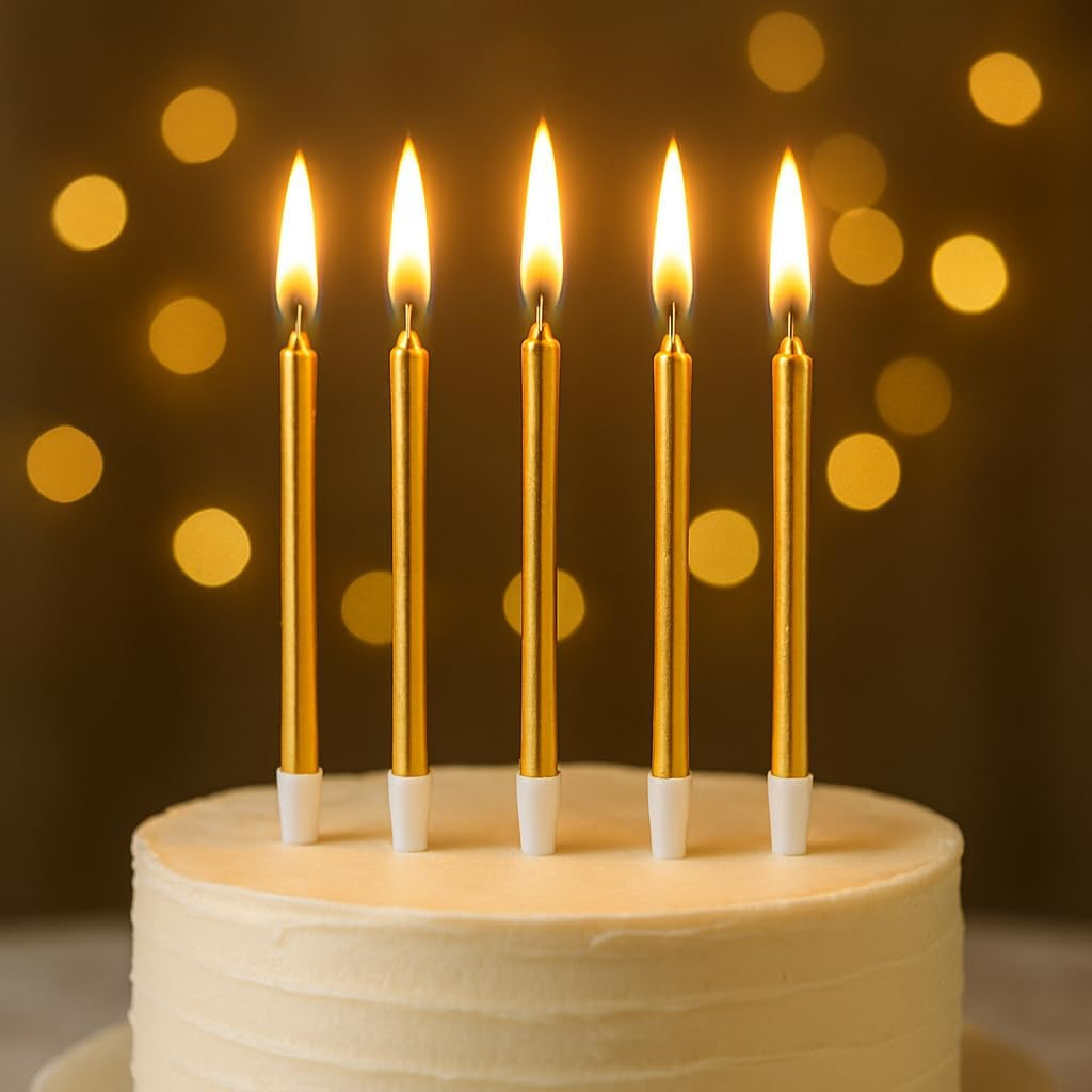 gold-birthday-candles-with-holders-24-pack-long-thin-metallic-cake-candles-for-birthday-cupcakes-party-decorations