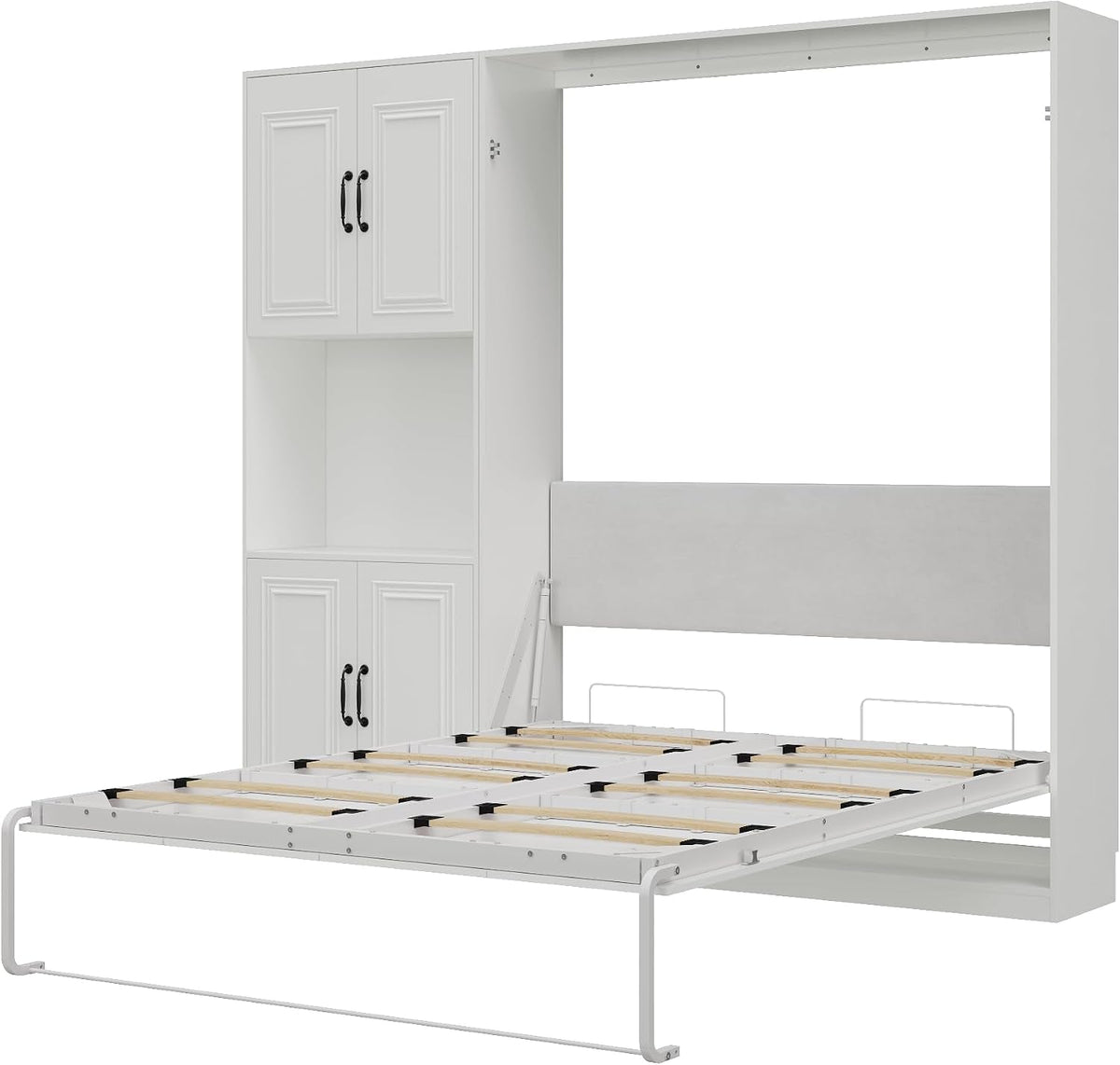 queen-murphy-bed-with-1-storage-cabinet-padded-headboard-concealed-vertical-wall-bed-featuring-hydraulic-struts-skirting-groove-securing-straps-suitable-for-guest-room-studio