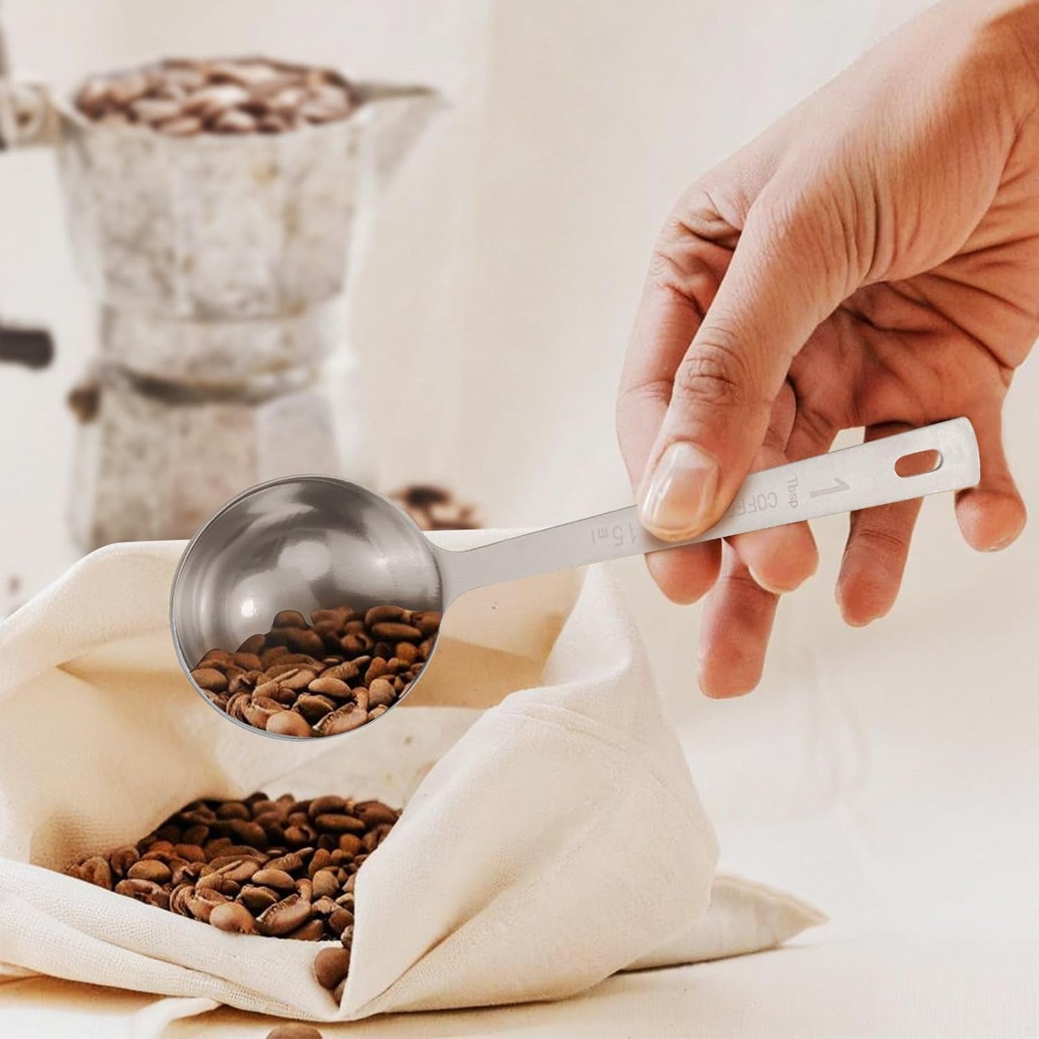 4pcs-1-tbsp-15ml-stainless-steel-long-handle-coffee-measuring-scoop-stainless-steel-precise-1-tbsp-measure-long-handle-for-ground-coffee-tea-spice-powder-dishwasher-safe-multi-use-scoop