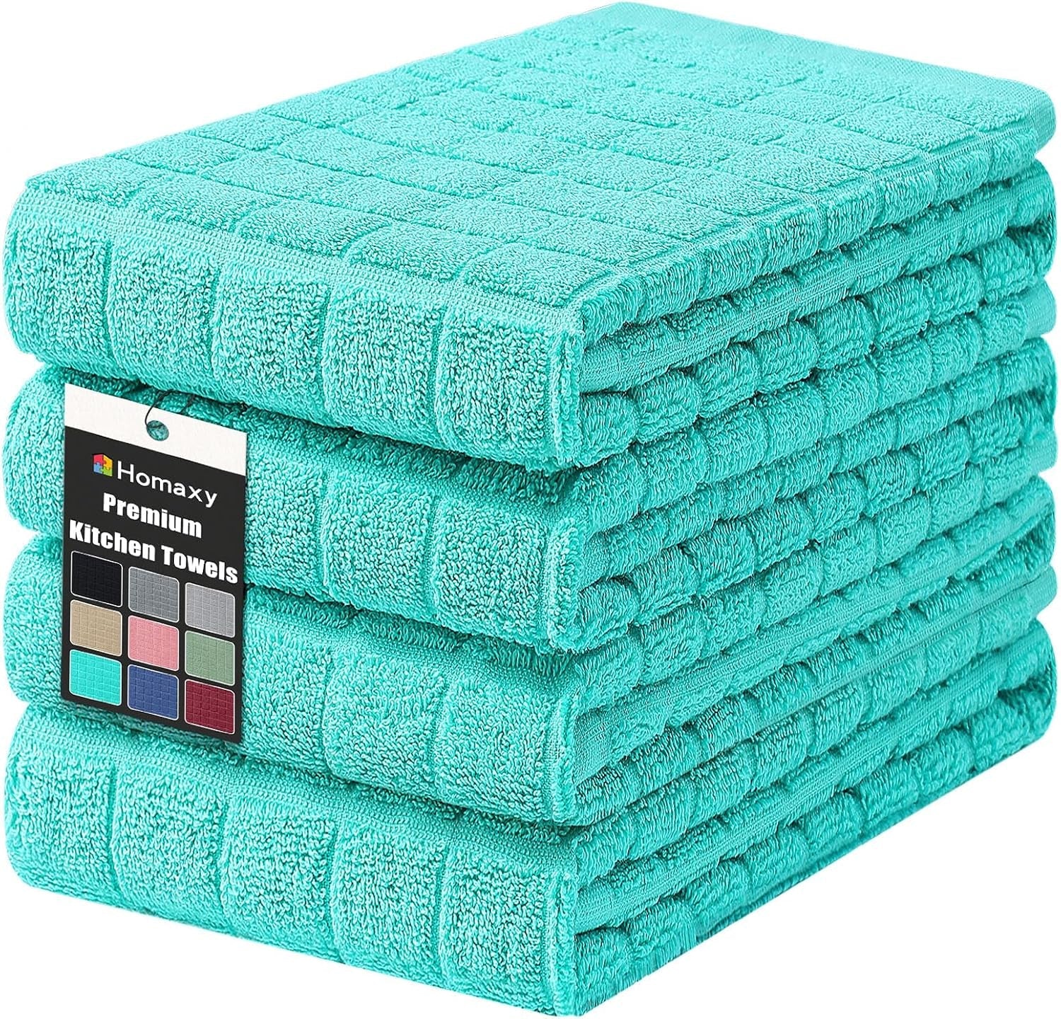 premium-ring-spun-cotton-390-gsm-kitchen-towels-4-pack-aqua