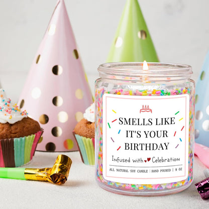 Happy Birthday Gifts for Women, Creamy Vanilla Birthday Candle4