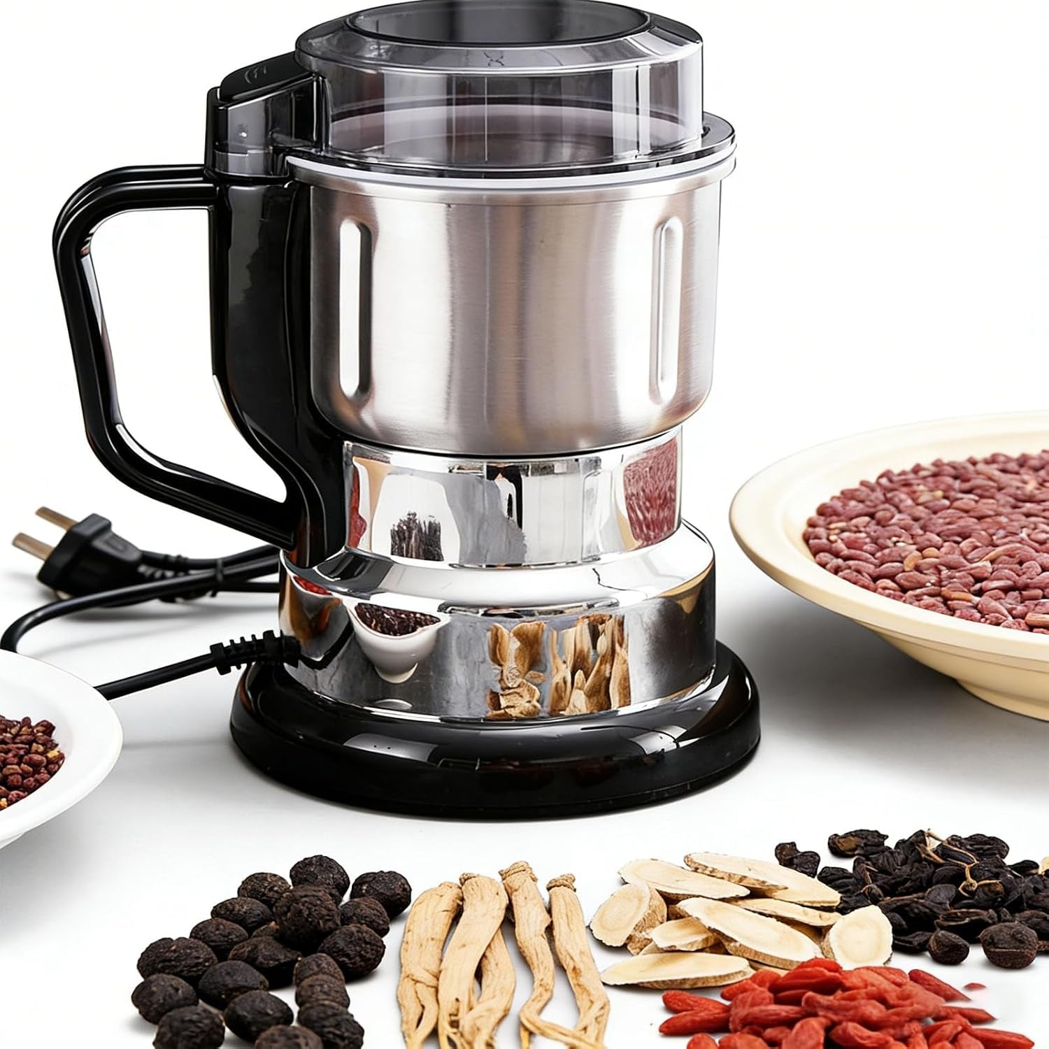 stainless-steel-electric-grinder-multi-functional-electric-grindecoffee-bean-spice-grinding-machine-powerful-household-food-processor-for-nuts-herbs-seeds-grains-daily-kitchen-prep-stainless-steel-electric-grinder