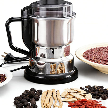 Stainless Steel Electric Grinder, Multi-Functional Electric Grindecoffee Bean & Spice Grinding Machine – Powerful Household Food Processor for Nuts Herbs Seeds Grains & Daily Kitchen Prep | Stainless Steel Electric Grinder,1