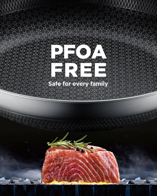 Non Stick Frying Pans,12-Inch Stainless Steel Skillet,Pan with Lid | Hybrid Nonstick | Pfoa-Free | Non-Toxic | Induction Compatible | Oven & Dishwasher Safe4