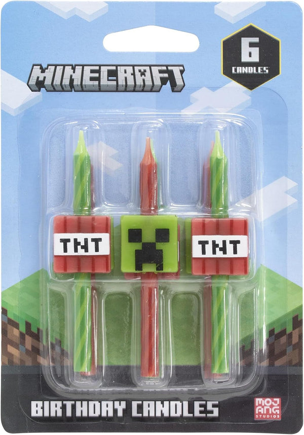 Minecraft Birthday Candles | Party Cake Decoration Toppers | 6 Count4