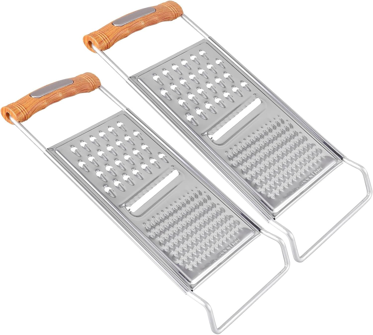 2pcs-stainless-steel-multifunction-kitchen-grater-and-slicer-set-handheld-vegetable-grater-for-potato-carrot-cheese-countertop-food-shredder-tool-for-home-cooking