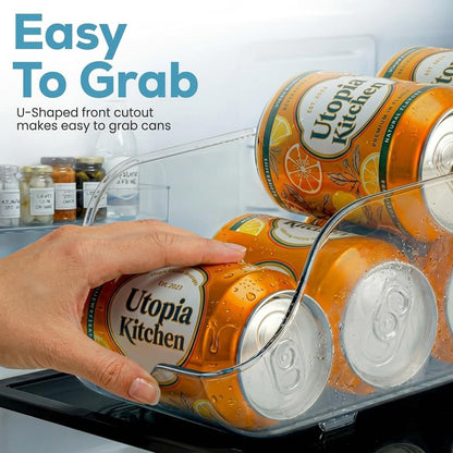 Soda Can Organizer for Refrigerator & Pantry, 2 Pack, Clear4