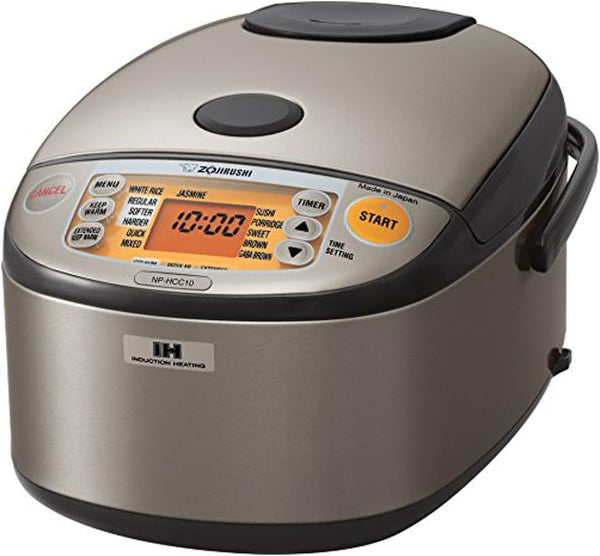 Zojirushi NP-HCC10XH Induction Heating System Rice Cooker and Warmer, 5.5-Cup, Stainless Dark Gray1