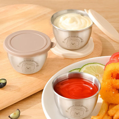 Stainless Steel Food Storage Containers Metal Food Storage Containers Leakproof Silicone Lids, 1Pcs Stainless Steel Seasoning Box Household Seasoning 1Pcs7
