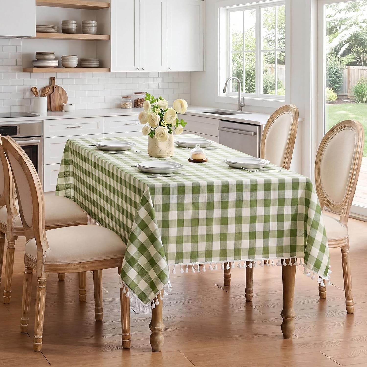 checkered-tablecloth-rectangle-linen-cotton-gingham-table-cloth-with-tassel-washable-buffalo-plaid-table-cover-wrinkle-free-for-kitchen-dining-and-picnic-55-x-84-inch-sage-green