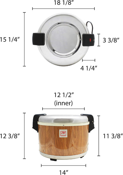 SEJ18000 Wood Grain 30-Cup (Cooked) Rice Warmer2