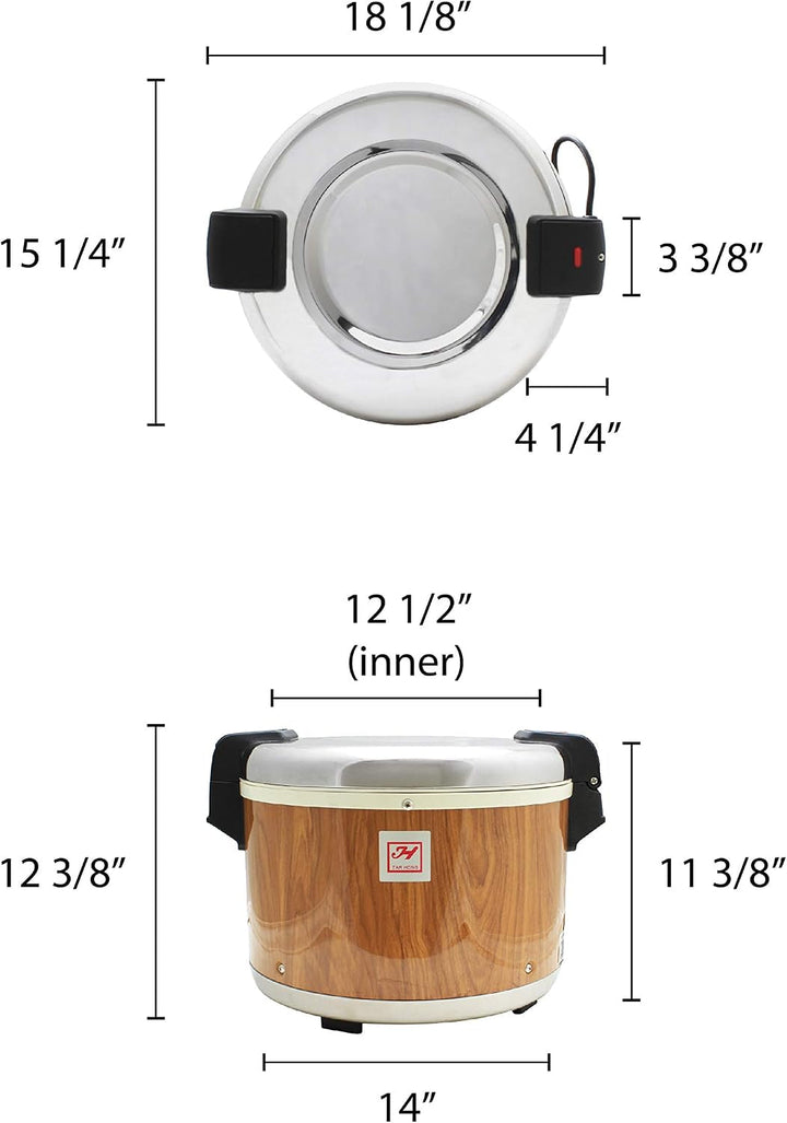 SEJ18000 Wood Grain 30-Cup (Cooked) Rice Warmer+2