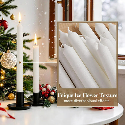 Palm Taper Candles 12Pack, 10 Inch Unscented Dripelss Candlesticks6