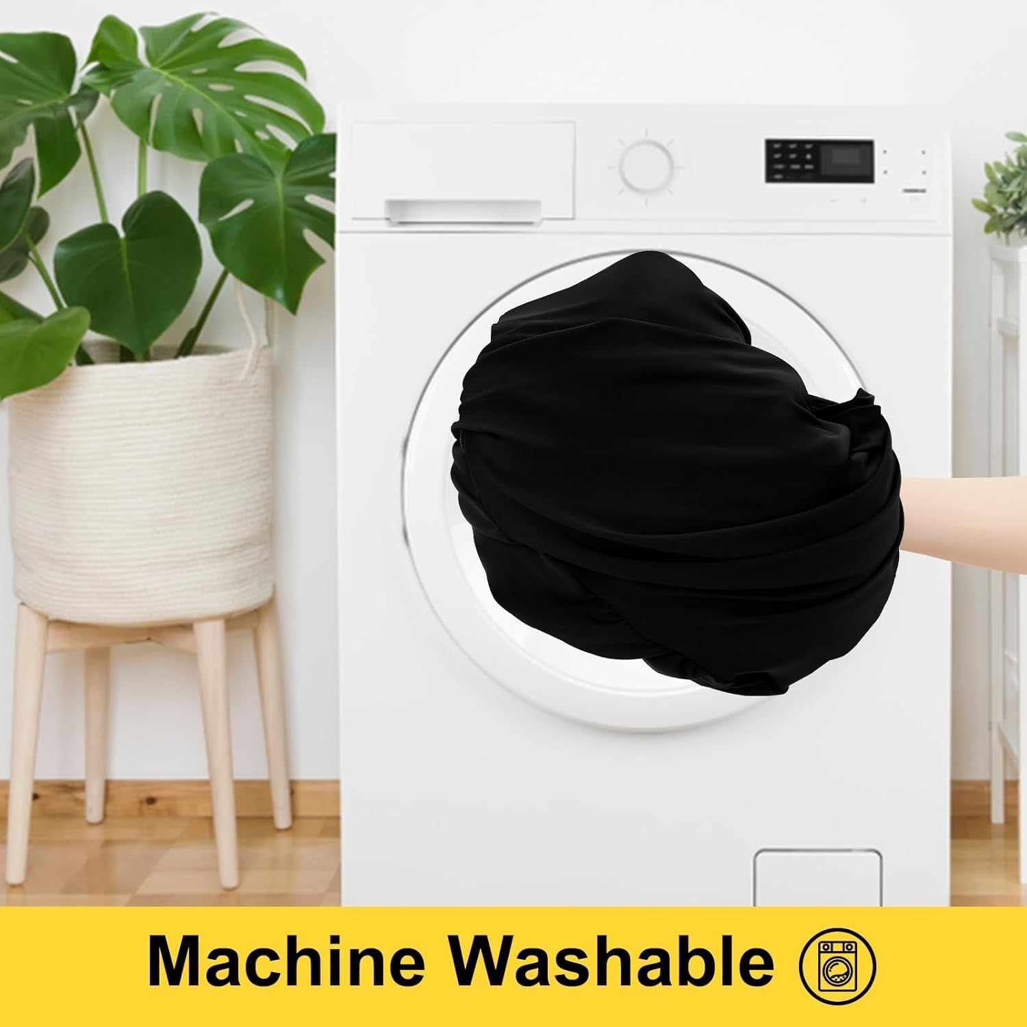 spandex-elastic-fitted-table-cloth-skirt-for-6ft-rectangle-table-stretch-washable-table-cloth-banquet-table-cover-for-wedding-party-indoor-trade-shows-black-72lx30wx30h