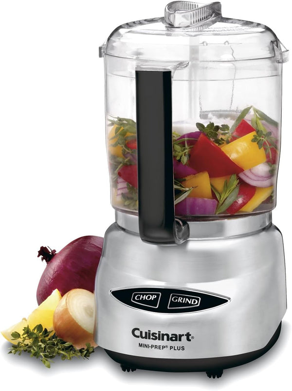 Mini Prep plus Food Processor, 4 Cup, Brushed Stainless (Shiny)1