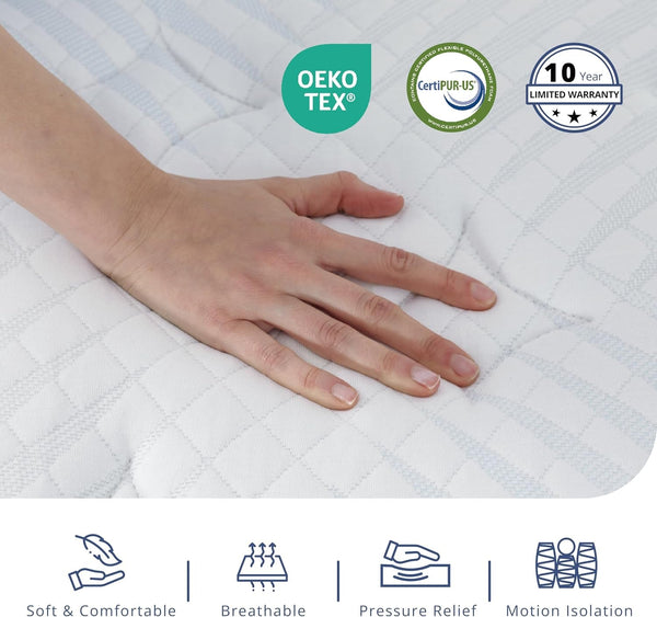King-Size Hybrid Mattress 14 Inch King Mattress in a Box5