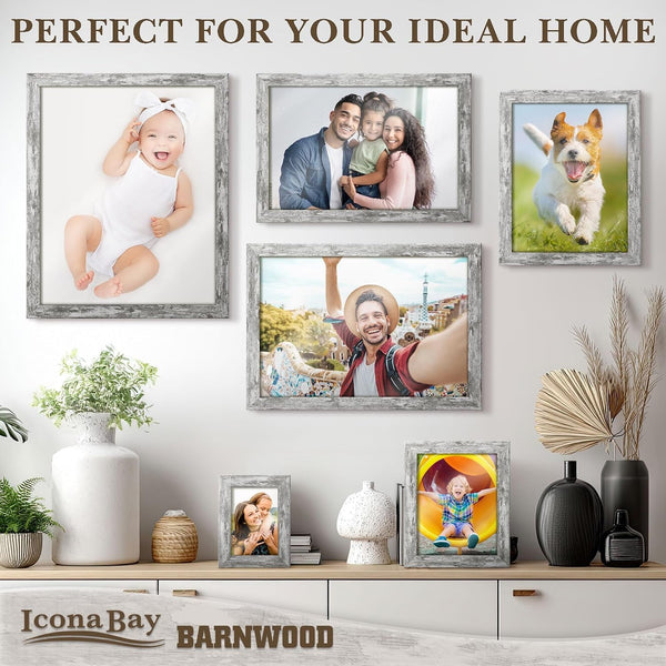 8X10 Pony Gray Picture Frame - Barnwood Collection7