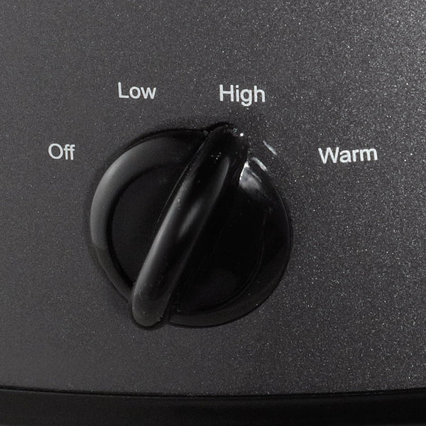 Crock-Pot 7-Quart Manual Slow Cooker, Family Size Serves 8+ People & Fits 6-Lb Roast, Removable Stoneware with Warming Setting, Dishwasher Safe for Easy Cleanup, Charcoal4