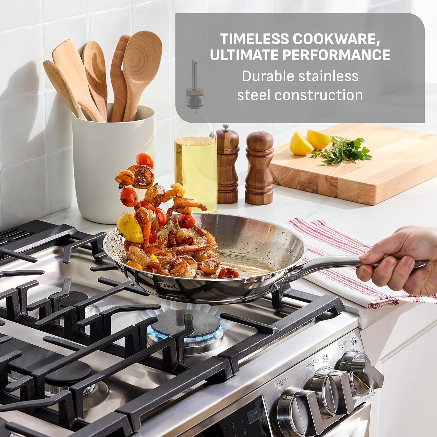 gourmet-stainless-steel-frying-pan-set-11-and-12-5-in-skillets-induction-compatible-oven-safe-to-500-f-dishwasher-safe-riveted-stainless-steel-handles-sears-meats-and-sautes-vegetables