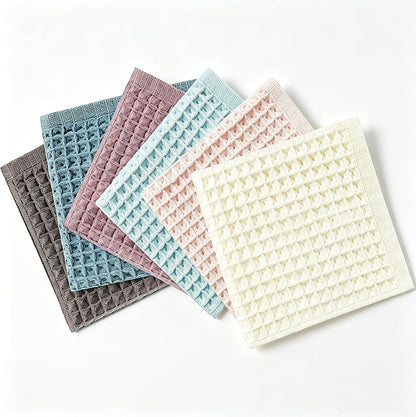 Kitchen Towels Set 6 Pack, 100% Cotton Waffle Weave Dish Cloths & Dish Towels, 13X13 Inch Hand Towels for Kitchen, Absorbent Quick-Drying Dish Rags for Washing Dishes, 6 Colors7