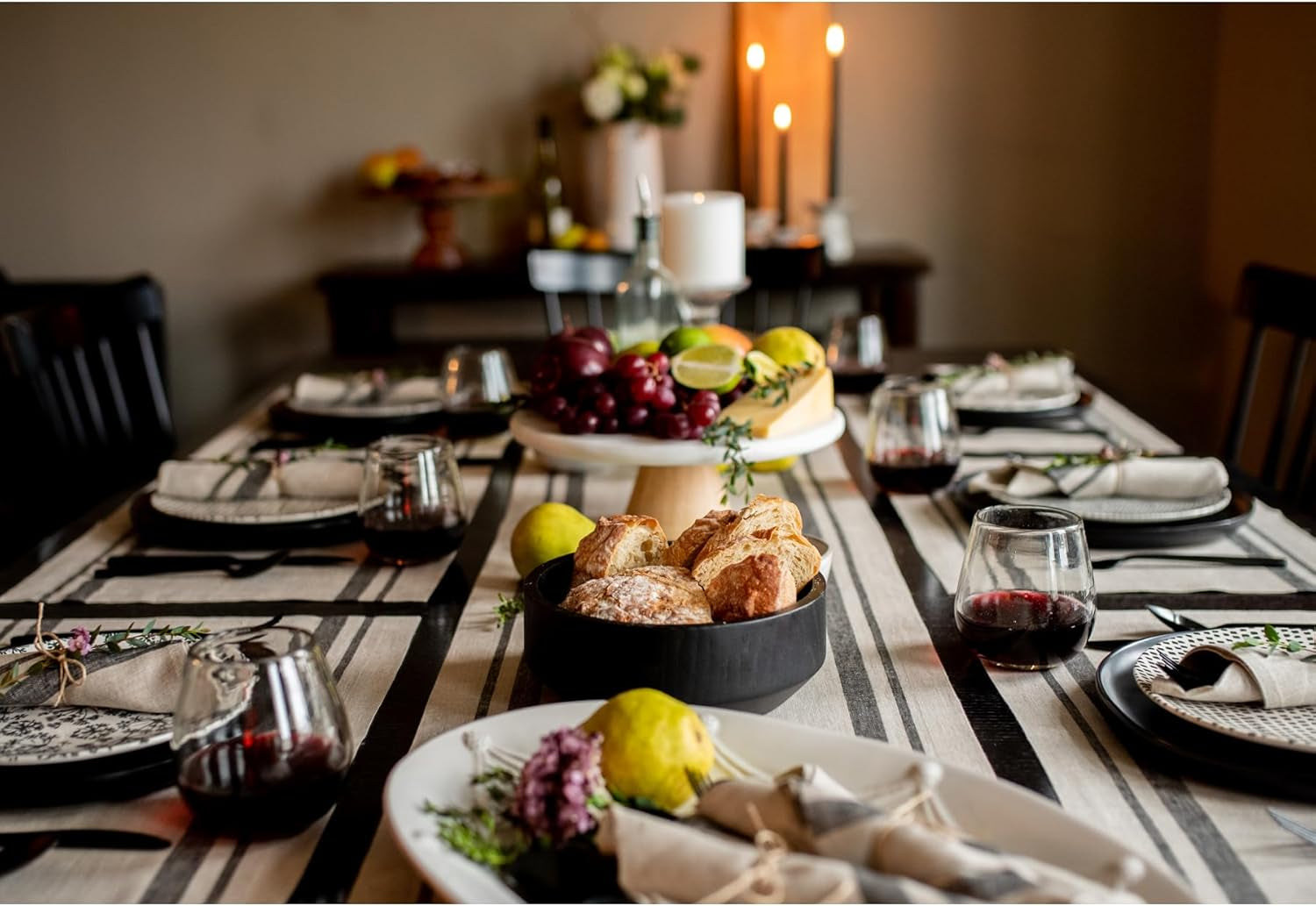 100-pure-linen-table-runner-14-x-72-in-black-french-stripe