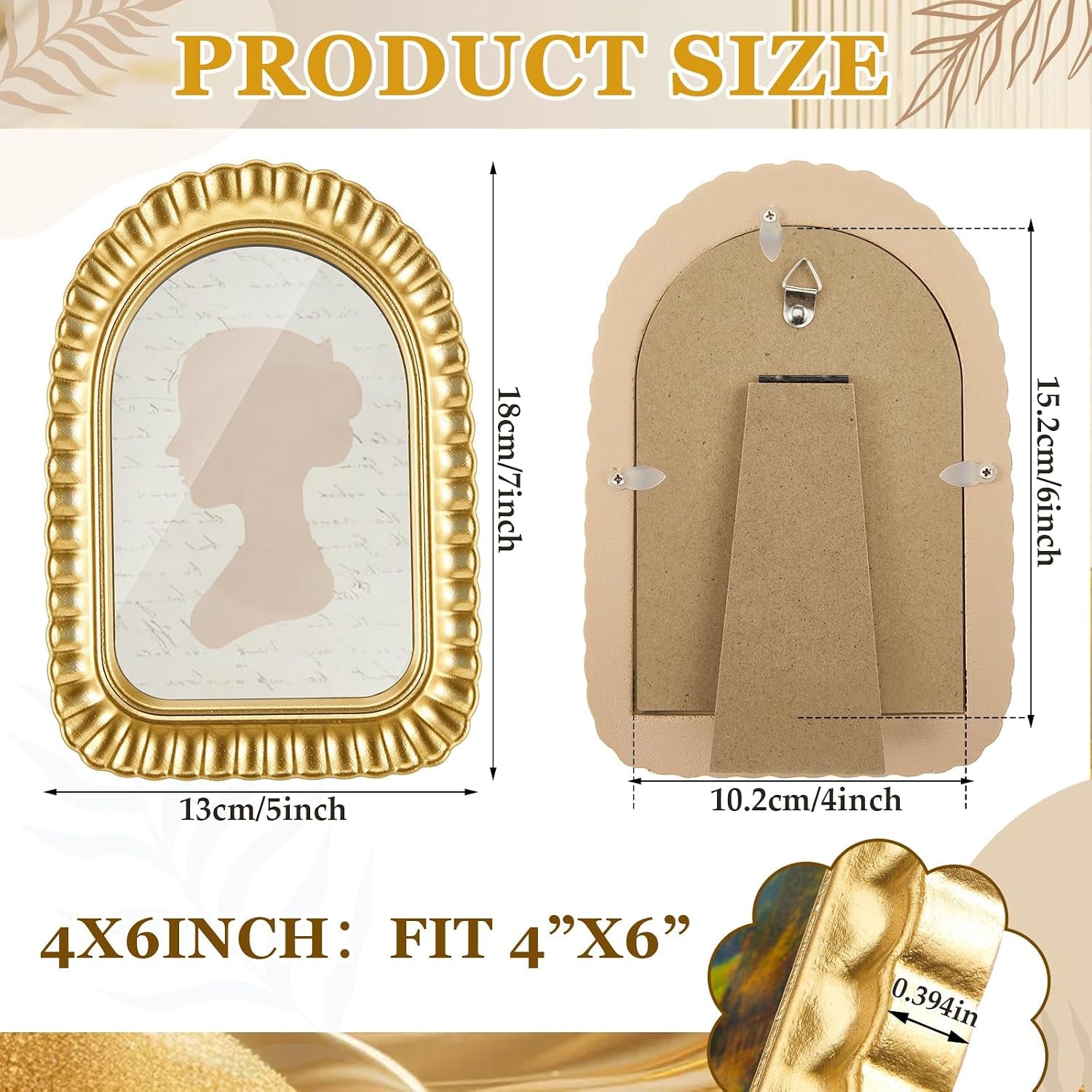 4x6-inch-gold-petal-arched-picture-frame-vintage-scalloped