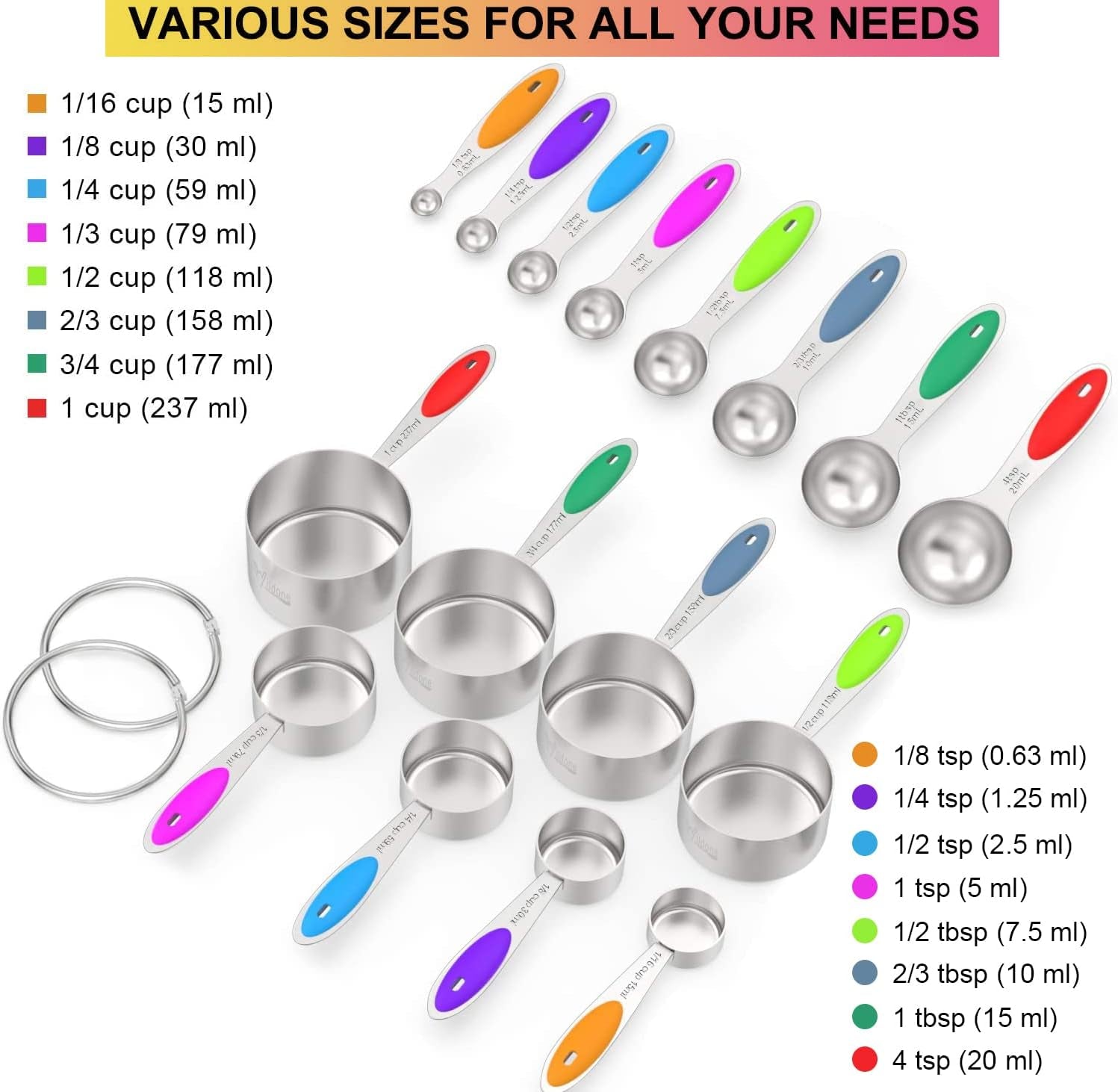 stainless-measuring-cups-and-spoons-set-with-silicone-handle-16pcs