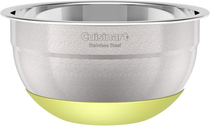 3-Piece Stainless Steel Mixing Bowls with Nonslip Base, 1.5Qt, 3Qt & 5Qt4