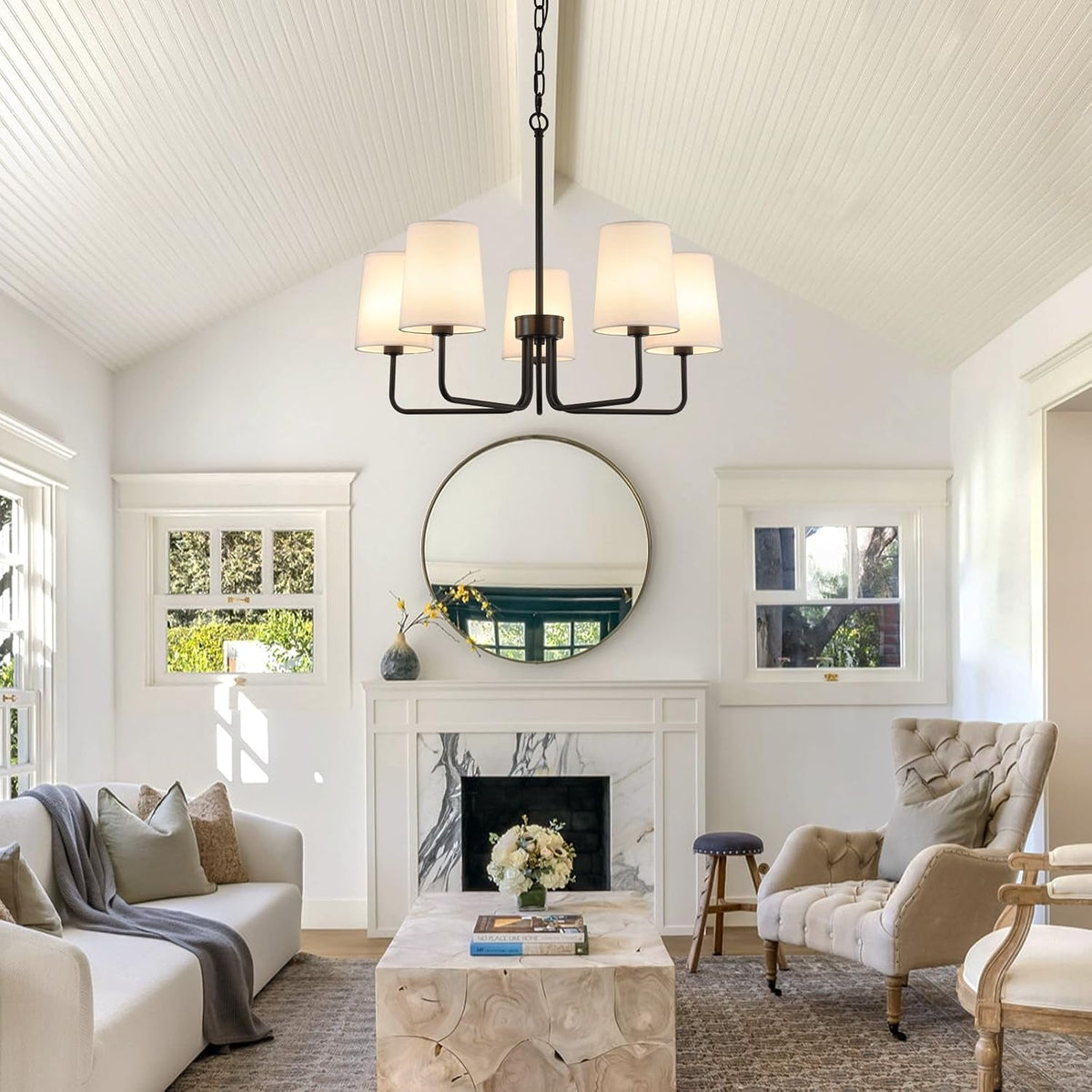 farmhouse-chandelier-matte-black-with-white-fabric-shade-farmhouse-linear-island-lighting-fixture-for-kitchen-dining-room-5-light-matte-black-with-fabric-shades