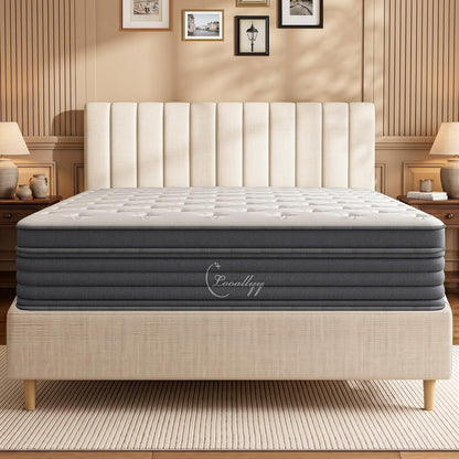 12 Inch Queen Mattress, Quiet Comfort for All Position Sleepers1