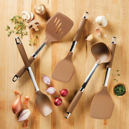 Suregrip Gadgets Nonstick Utensil Kitchen Cooking Tools Set, 5 Piece, Bronze2