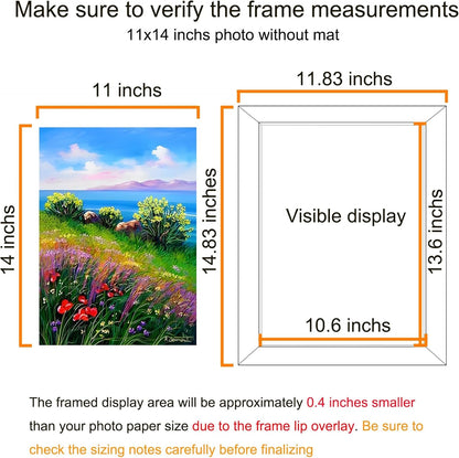 11X14 Picture Frame Wall Hanging Photo Frame, Black, 5 Pack3