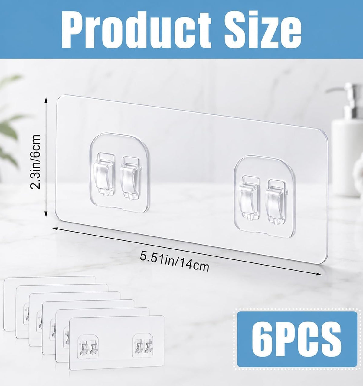 6-pack-shower-caddy-adhesive-replacement-strong-adhesive-sticker-hooks