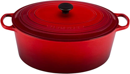 Le Creuset Enameled Cast Iron Signature Oval Dutch Oven, 15.5 Qt., Cerise1