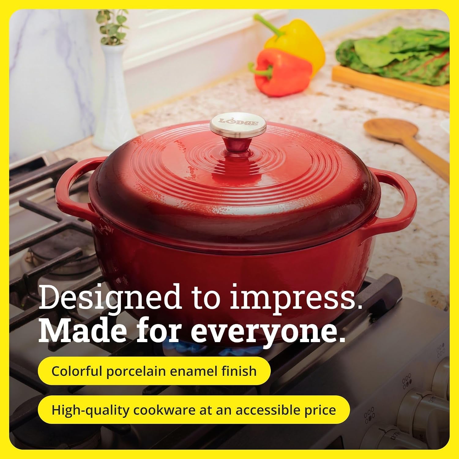 essential-enamel-cast-iron-dutch-oven-6-quart-island-spice-red-ideal-for-bread-baking-braising-marinating-slow-cooking-features-moisture-sealing-lid-dual-handles