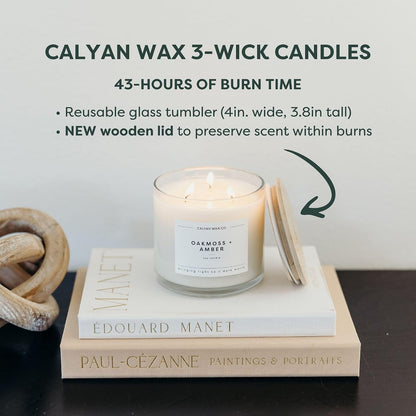 Evergreen & Eucalyptus 3 Wick Scented Candle - 43 Hour Burn4