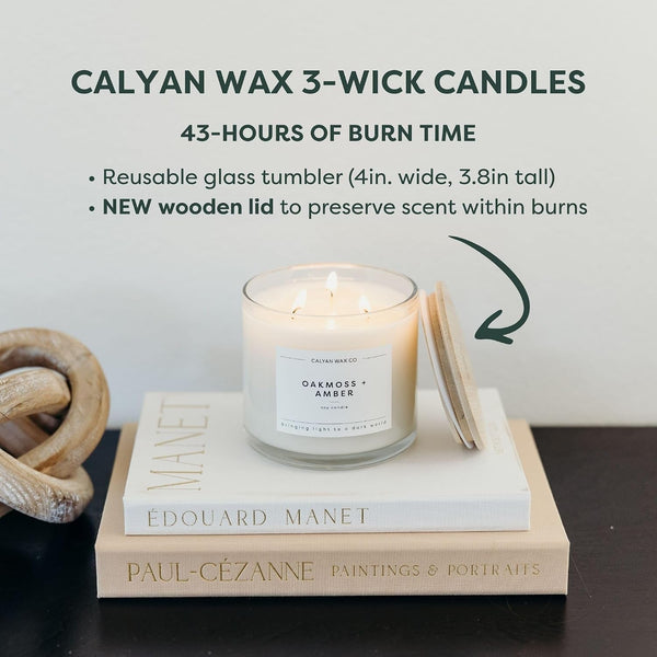 Evergreen & Eucalyptus 3 Wick Scented Candle - 43 Hour Burn4